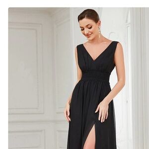 Ever Pretty NWT Black Chiffon Gown